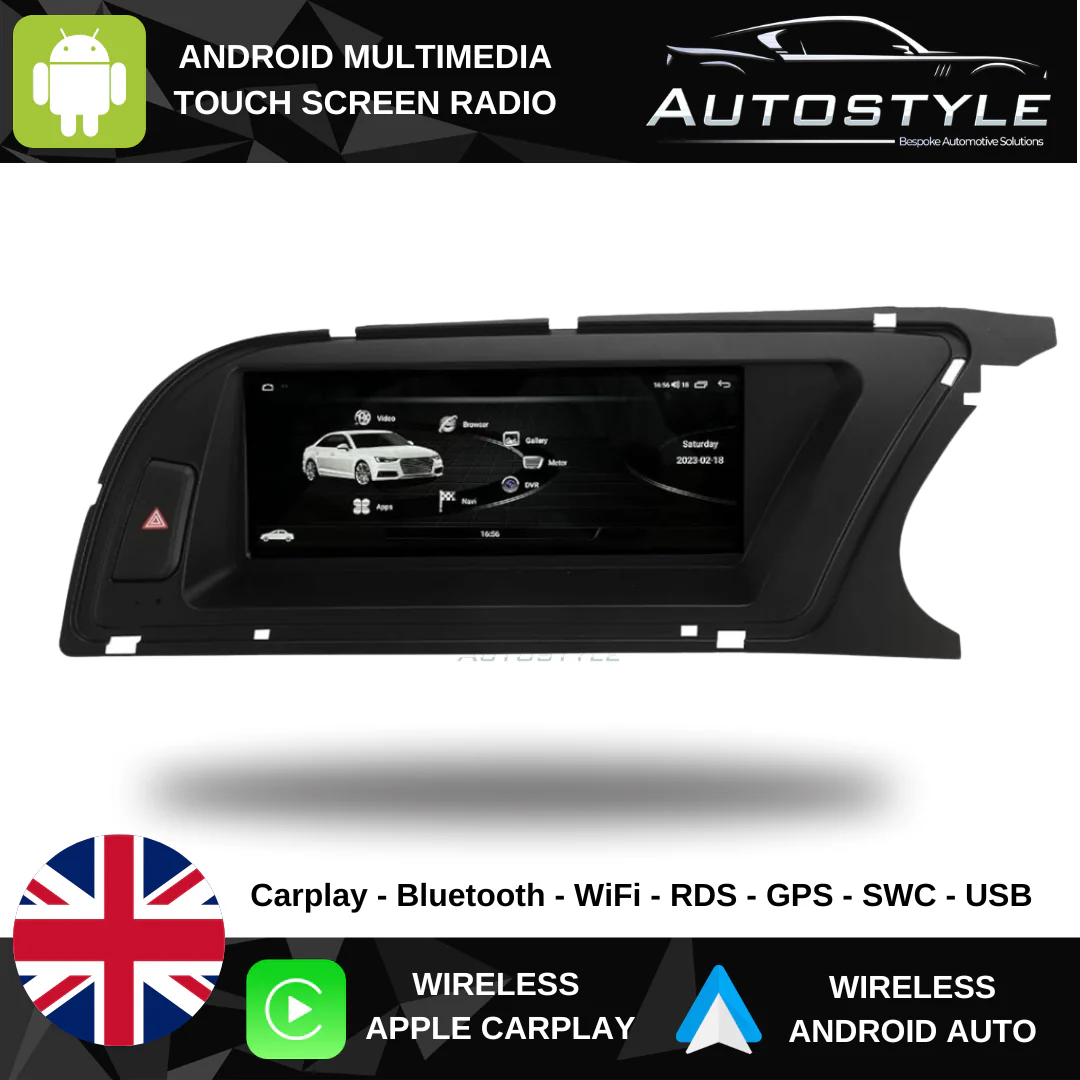 Audi A4 /RS4 (2008-2016) B8 Apple CarPlay Android Auto 8.8" Touch Screen RHD - Image 3