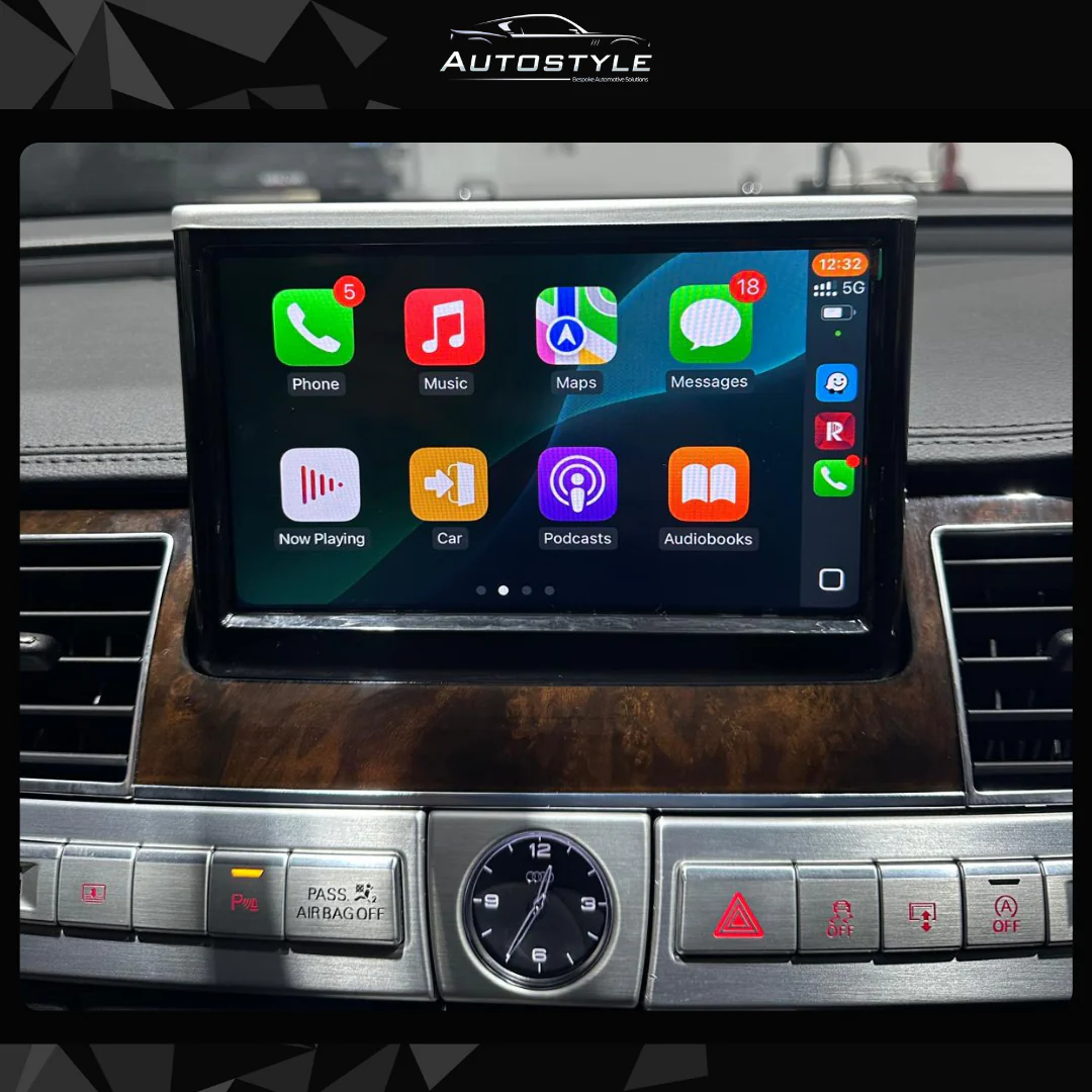 Audi A8  Apple Carplay / Android Auto 9" Flip-Out Stereo Upgrade - Image 3