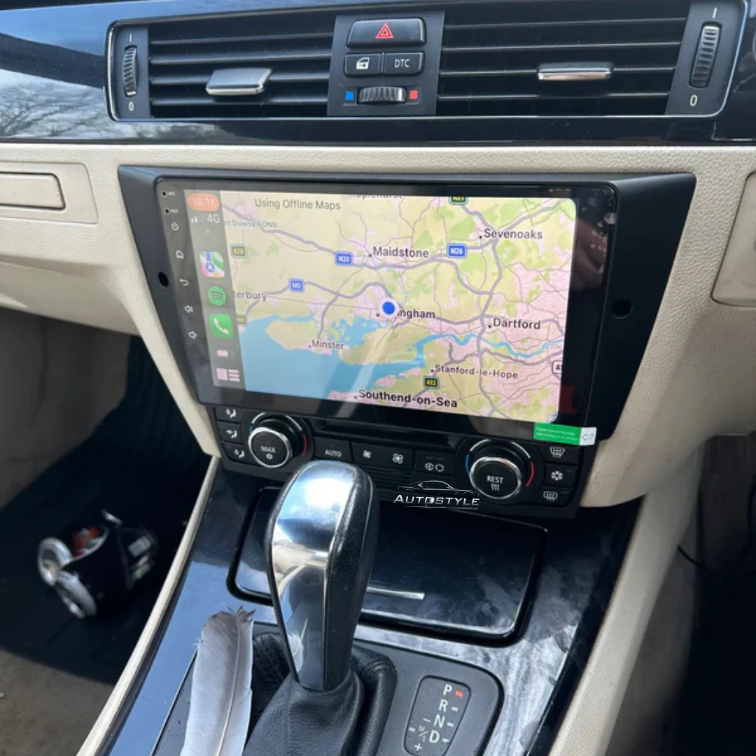 BMW 3 Series E90 E91 E92 E93 Apple Carplay / Android Auto 9" Stereo Upgrade (2005-2012) - Image 4