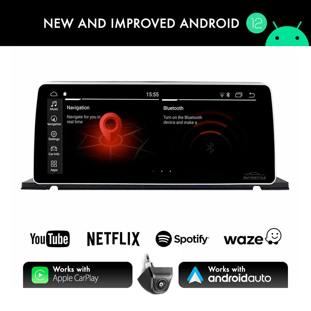 BMW 5 Series F10 F11 GT F07 (2010-2017) NBT Apple CarPlay Android Auto 12.3" Touch Screen - Image 7