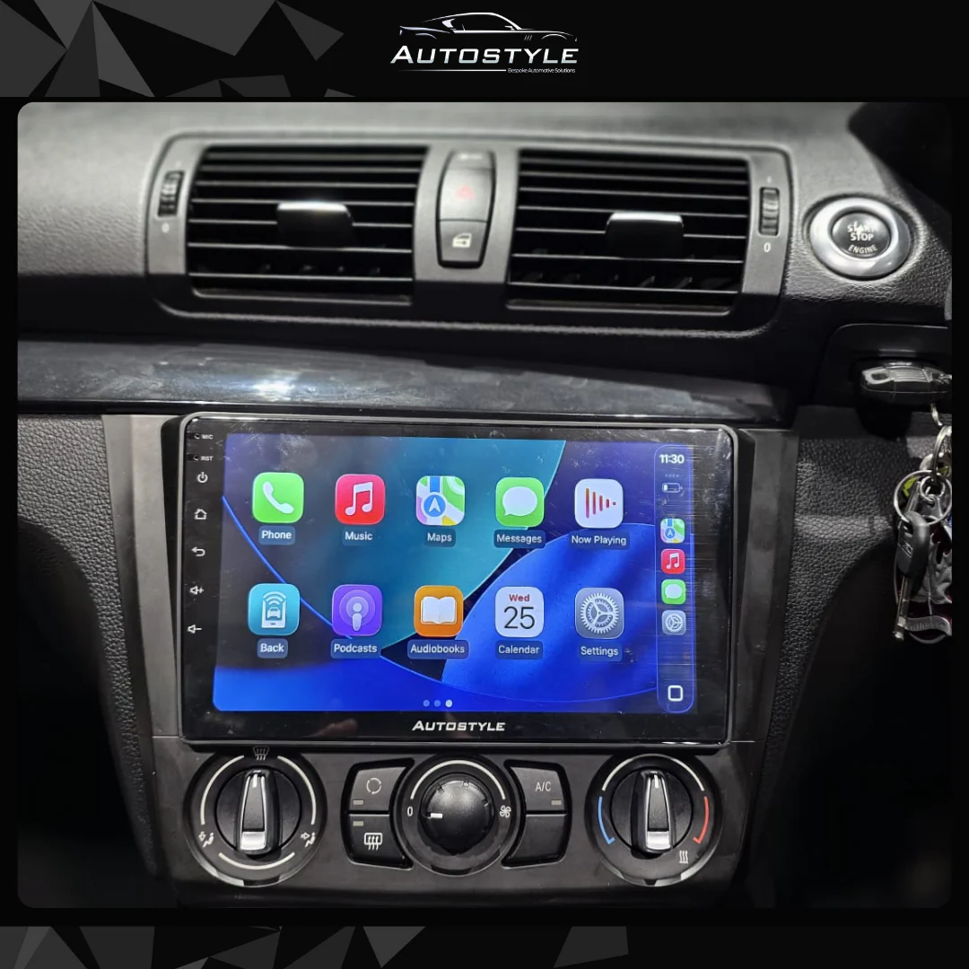 BMW 1 Series E81 E82 E87 E88 Apple Carplay / Android Auto 9" Stereo Upgrade (2004-2011) - Image 2