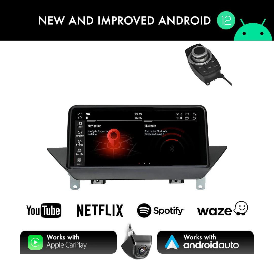 BMW X1 E84 (2009-2015) CIC iDrive Apple CarPlay Android Auto 10.25" Touch Screen - Image 4