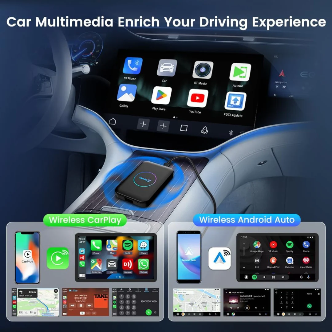 CarlinKit AIBOX-Lite Multimedia Box, 3 in 1 Android Playstore Netflix YouTube - Wireless Carplay Android Auto - Image 4
