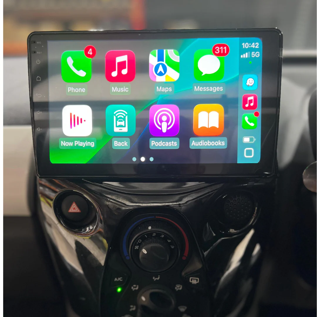 Citroen C1 Peugeot 108 Toyota Aygo Apple Carplay / Android Auto 10" Stereo Upgrade (2014-21) - Image 3