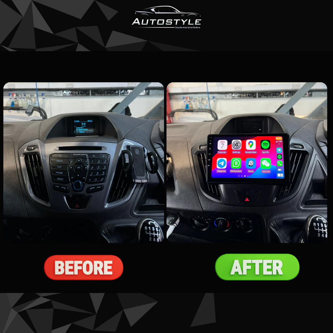 Ford Transit Custom Apple Carplay / Android Auto 9" Stereo Upgrade (2012-2018) - Image 6