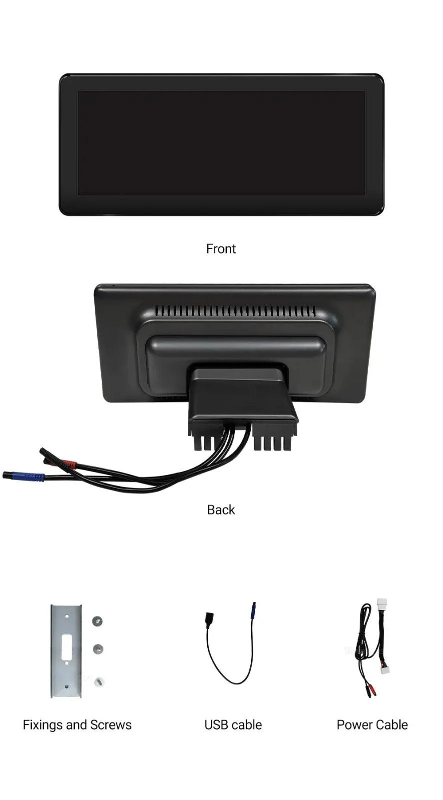 Tesla Model 3 / Model Y 9" LCD Virtual Cluster Clock + CarPlay Display Upgrade - Image 4