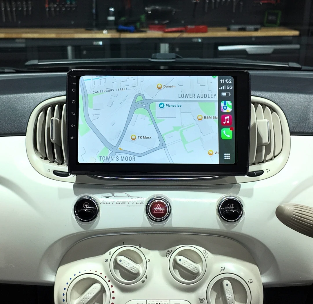 Fiat 500 Apple Carplay / Android Auto 9" Stereo Upgrade 2015+ - Image 4