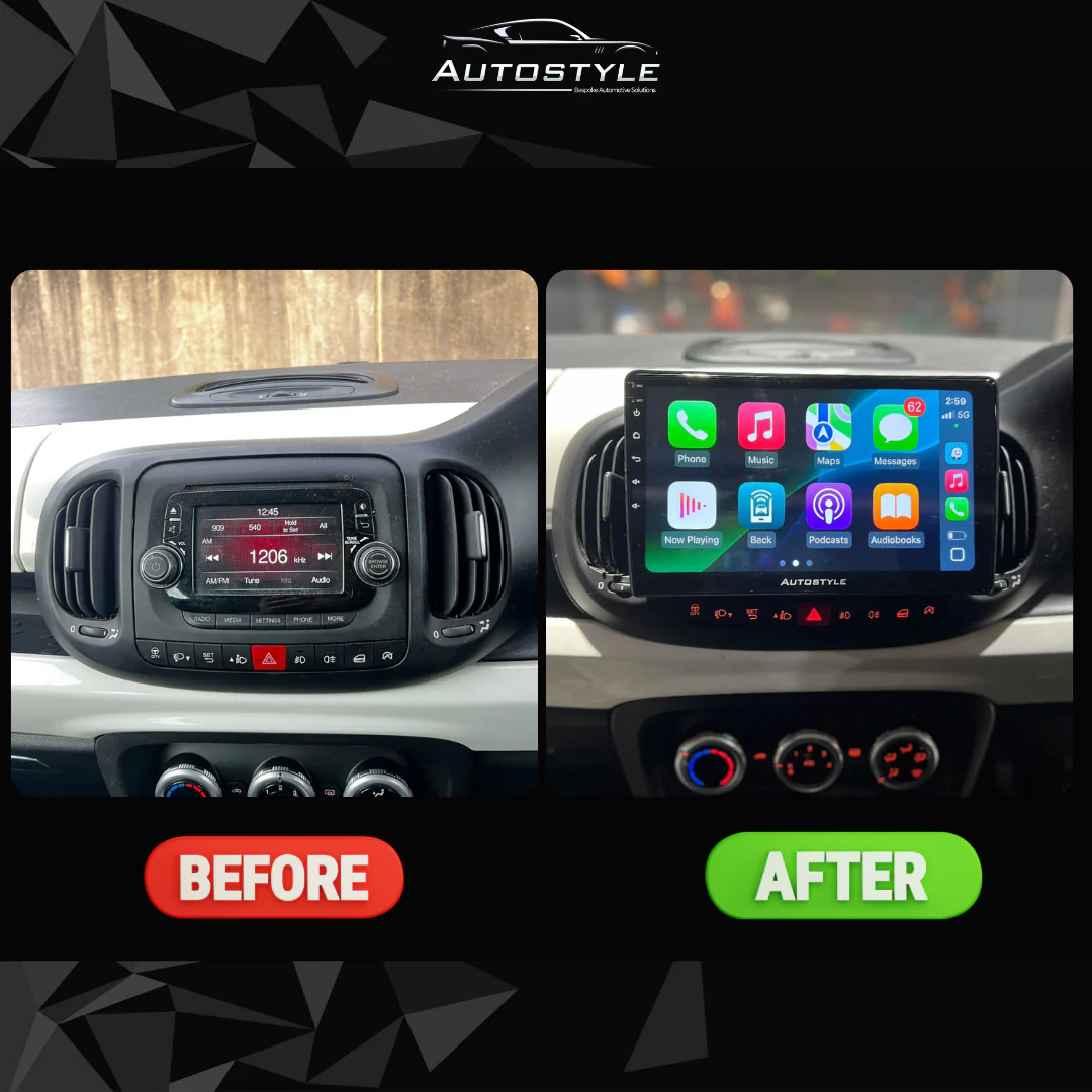 Fiat 500L Apple Carplay / Android Auto 10" Stereo Upgrade 2012-2022 - Image 4