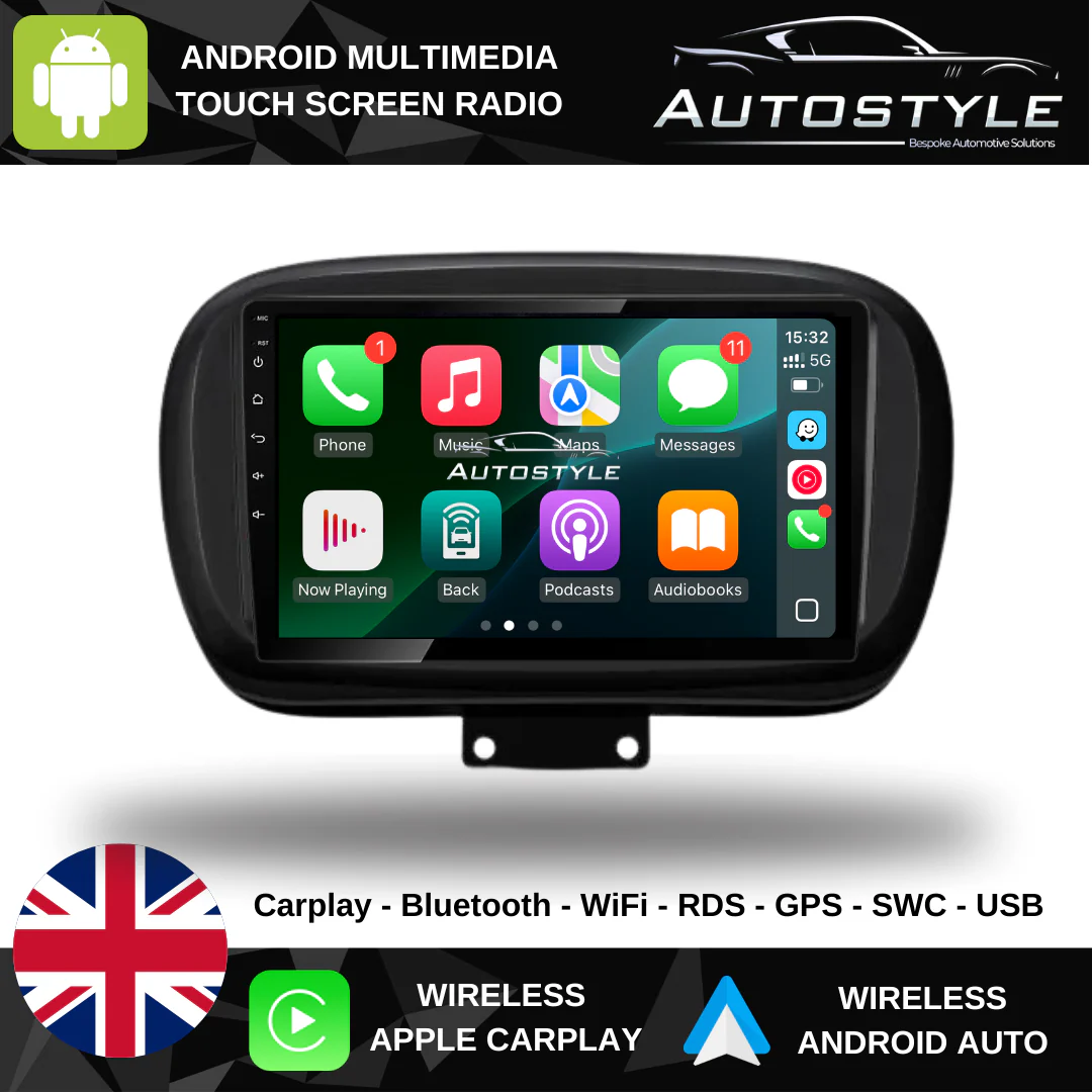 Fiat 500X Apple Carplay / Android Auto 9" Stereo Upgrade - Image 2