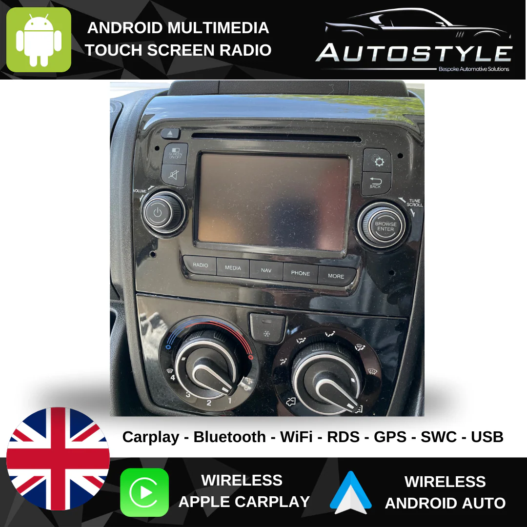 Fiat Ducato - Citroen Relay - Peugeot Boxer Apple Carplay / Android Auto 9" Stereo Upgrade - Image 6