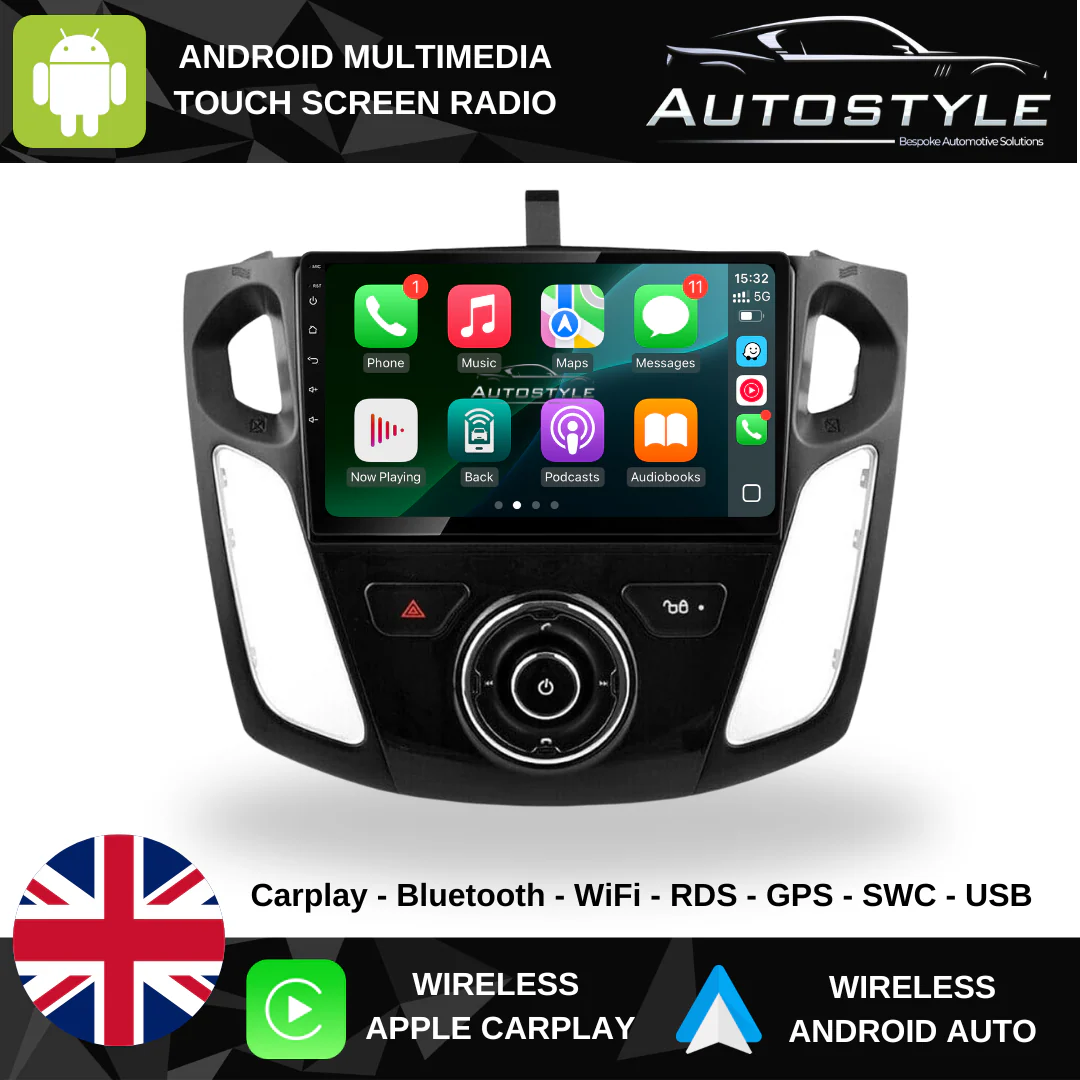 Ford Focus Apple Carplay / Android Auto 9" Stereo Upgrade (2011-18) - Image 2