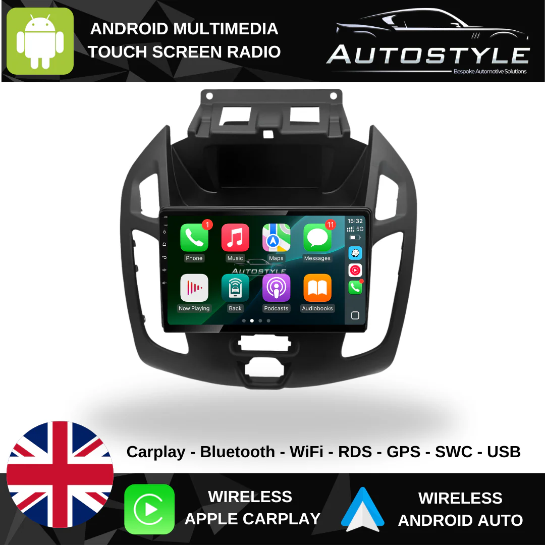 Ford Transit Connect Apple Carplay / Android Auto 9" Stereo Upgrade 2012-17 - Image 2