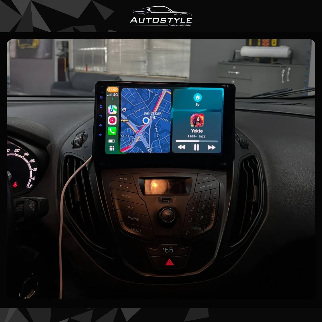 Ford Transit Courier Apple Carplay / Android Auto 9" Stereo Upgrade (2014-2018) - Image 3