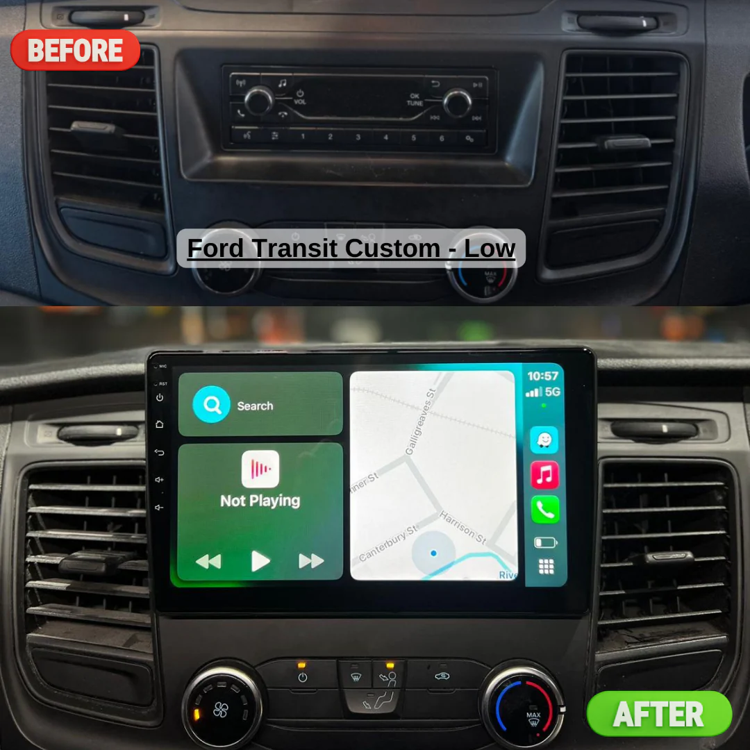 Ford Transit Custom Apple Carplay / Android Auto 10" Stereo Upgrade - Image 9
