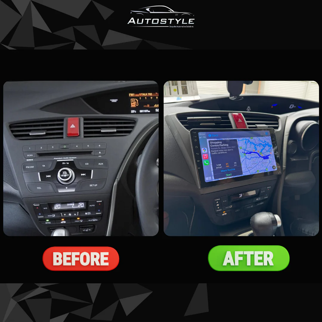 Honda Civic 9 FK Apple Carplay / Android Auto 09" Stereo Upgrade 2011-2017 - Image 5