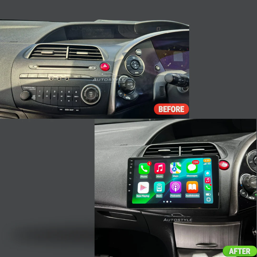 Honda Civic Apple Carplay / Android Auto 09" Stereo Upgrade 2005-11 - Image 7