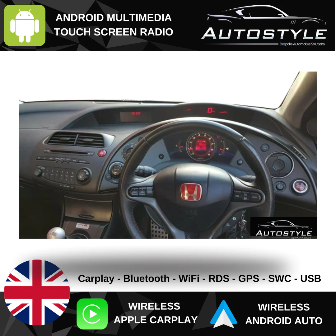 Honda Civic Apple Carplay / Android Auto 09" Stereo Upgrade 2005-11 - Image 8