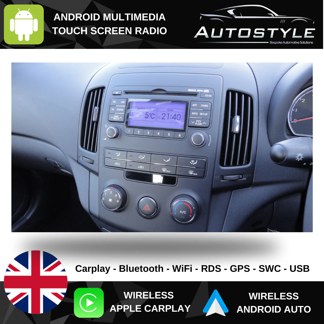 Hyundai i30 Apple Carplay / Android Auto 9" Stereo Upgrade (2008-2012) - Image 12