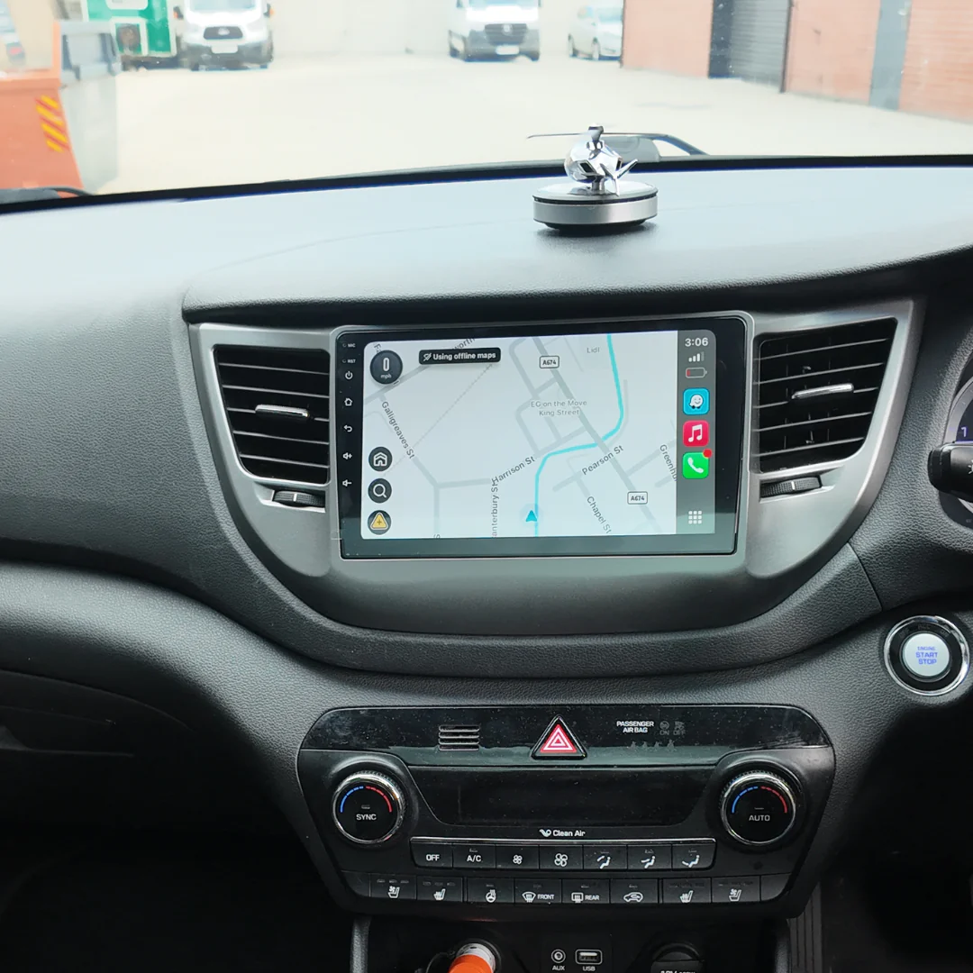 Hyundai Tucson TL Apple Carplay / Android Auto 9" Stereo Upgrade 2015-2018 - Image 5