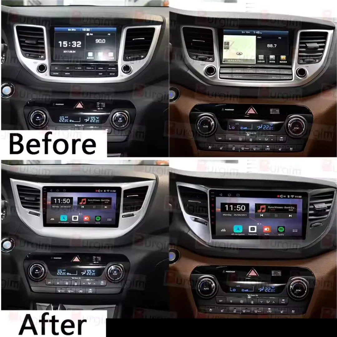 Hyundai Tucson TL Apple Carplay / Android Auto 9" Stereo Upgrade 2015-2018 - Image 8