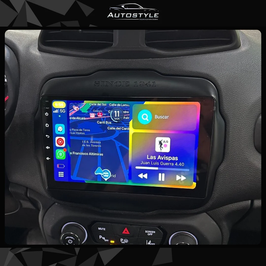 Jeep Renegade Apple Carplay / Android Auto 10" Stereo Upgrade 2014-2021 - Image 2