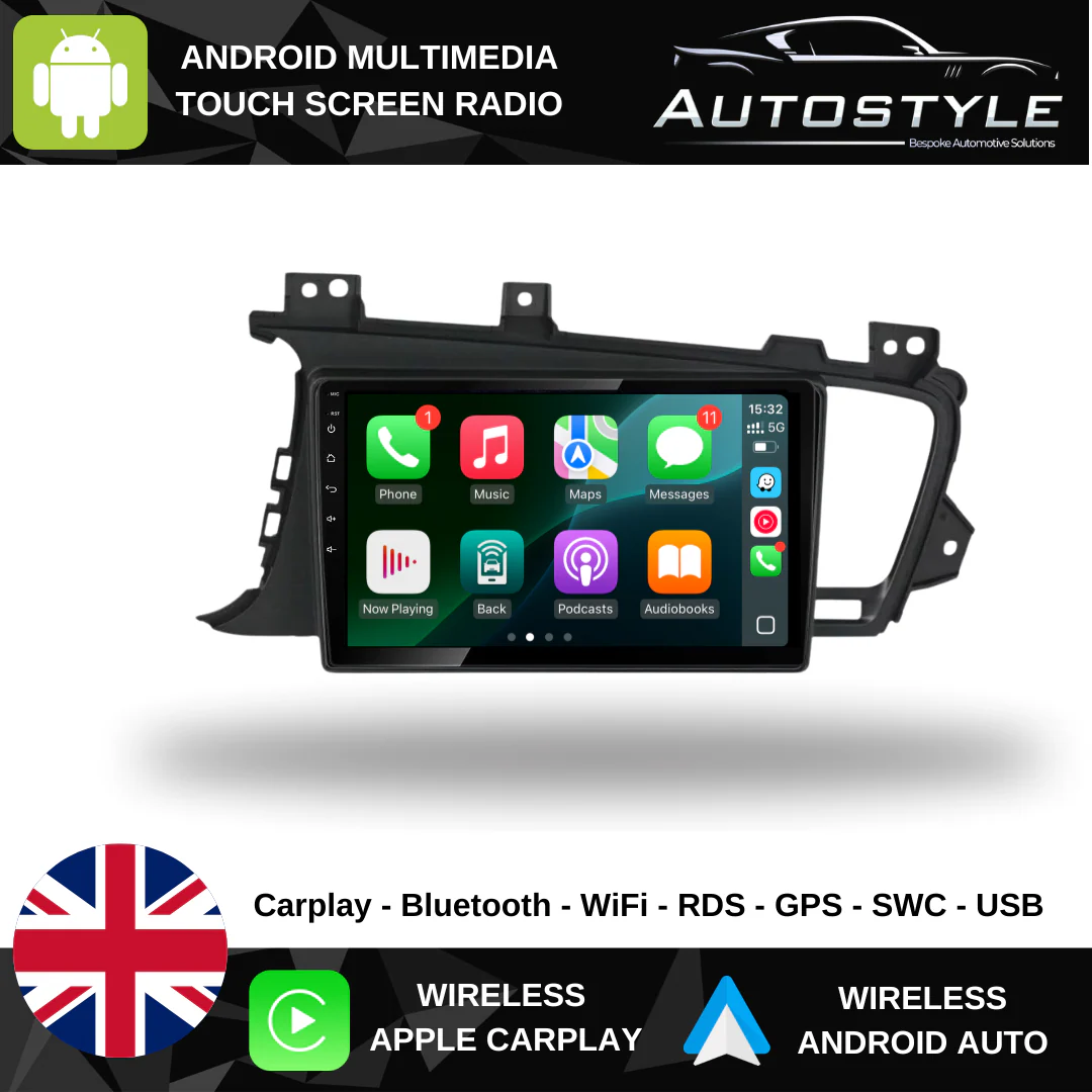 Kia Optima Apple Carplay / Android Auto 9" Stereo Upgrade 2011-15 - Image 2