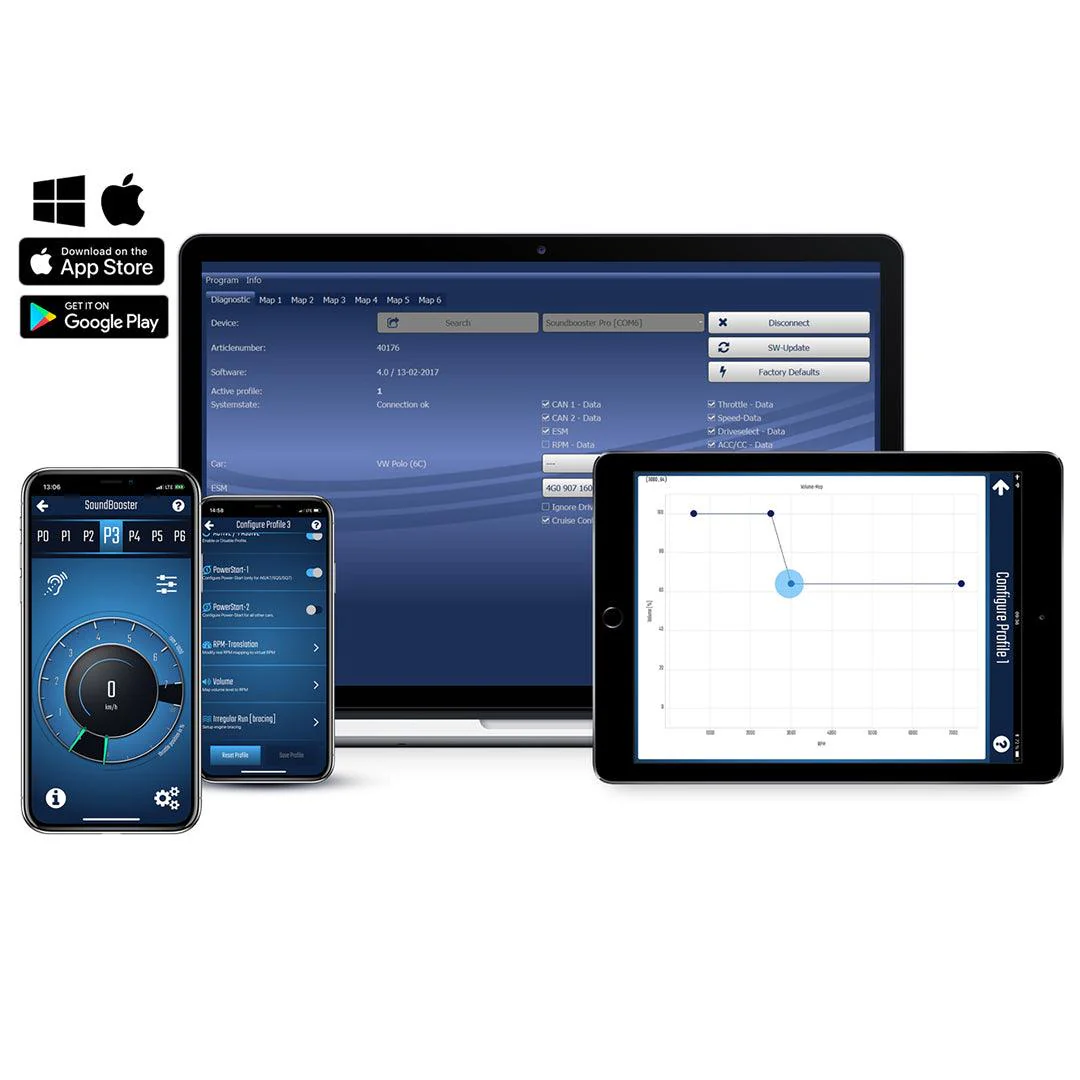 Kufatec Universal Active Sound Booster Kit with APP Control - Image 4