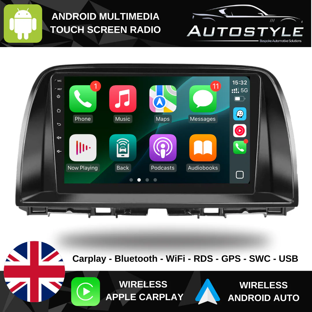 Mazda CX5 Apple Carplay / Android Auto 9" Stereo Upgrade 2012-2017 - Image 2