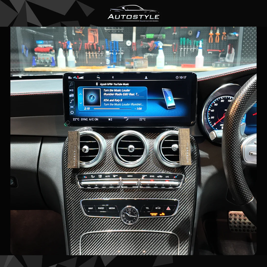 Mercedes-Benz C Class W205 (2014-2020) Apple CarPlay Android Auto 10.25" Touch Screen - Image 4