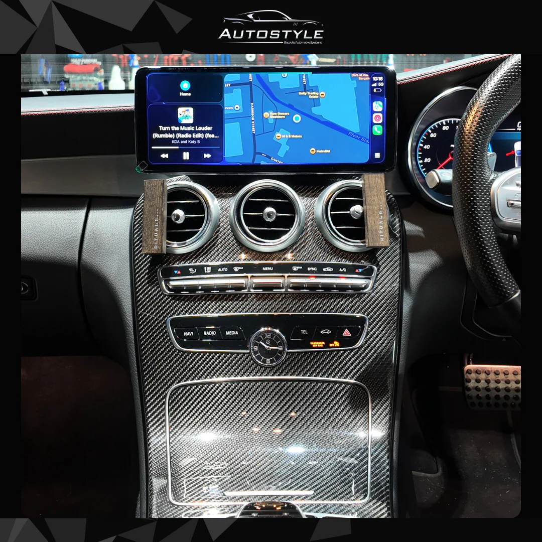 Mercedes-Benz C Class W205 (2014-2020) Apple CarPlay Android Auto 10.25" Touch Screen - Image 7