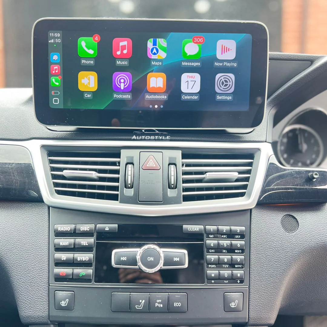 Mercedes-Benz E Class C207/A207 (2010-2016) Apple CarPlay Android Auto 10.25" Touch Screen RHD 2-Door Coupe - Image 4