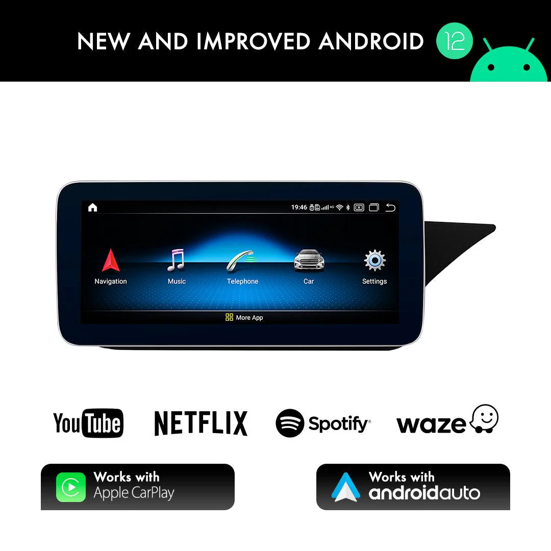 Mercedes-Benz E Class W212/S212 (2010-2016) Apple CarPlay Android Auto 10.25" Touch Screen RHD - Image 5
