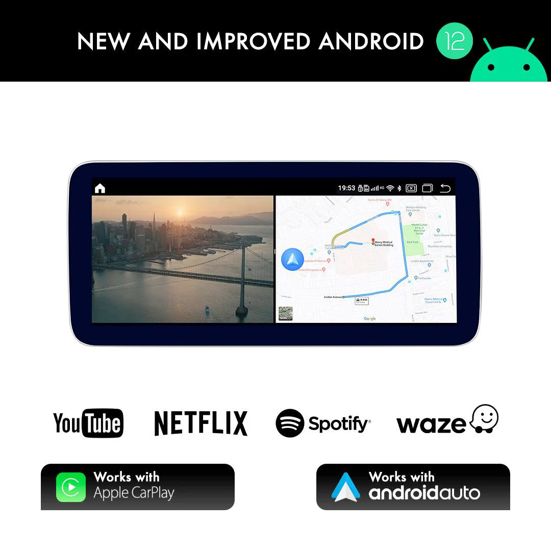 Mercedes-Benz G Class G350/G500/G63/G65 (2010-2017) Apple CarPlay Android Auto 10.25" Touch Screen - Image 10