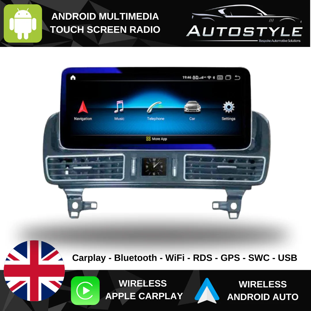 Mercedes-Benz GL GLE ML (2012-2015) 12.3" Android Screen Upgrade and Wireless Apple CarPlay - Image 2