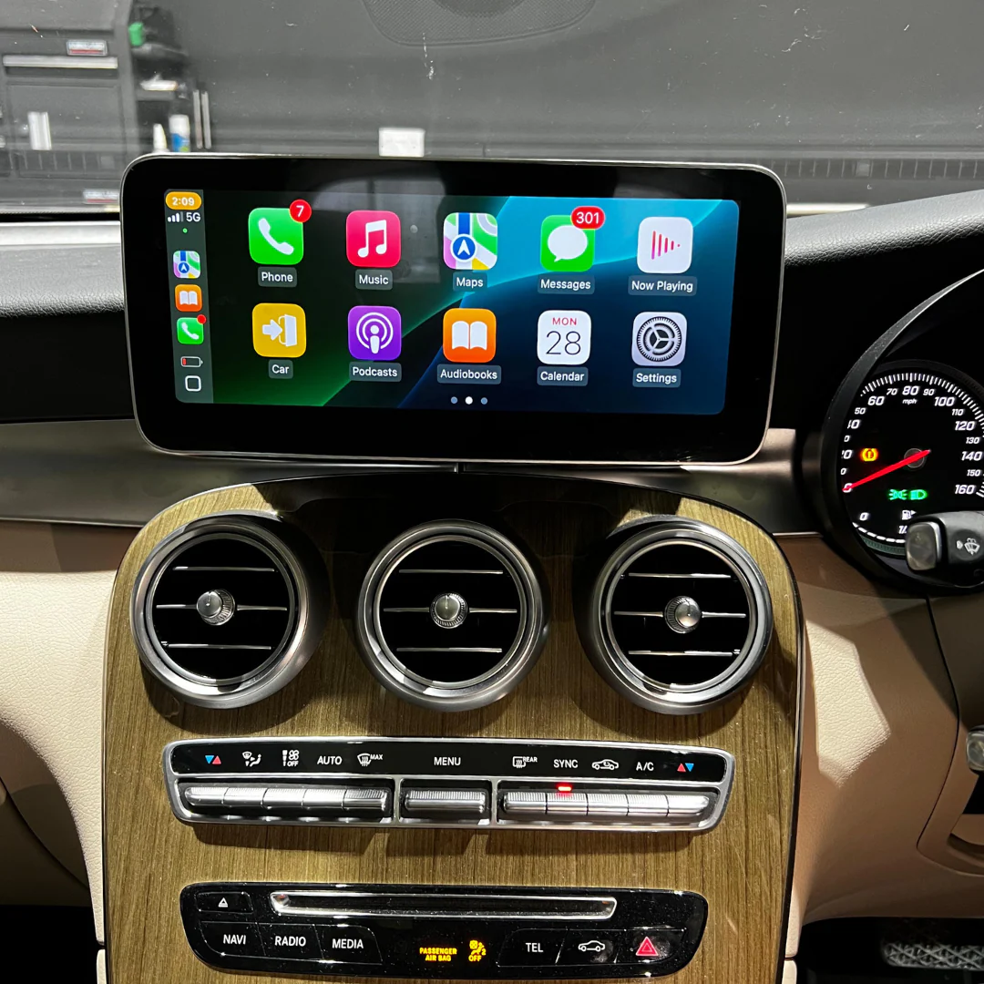 Mercedes-Benz GLC (2016-2022) Apple CarPlay Android Auto 10.25" Touch Screen - Image 3