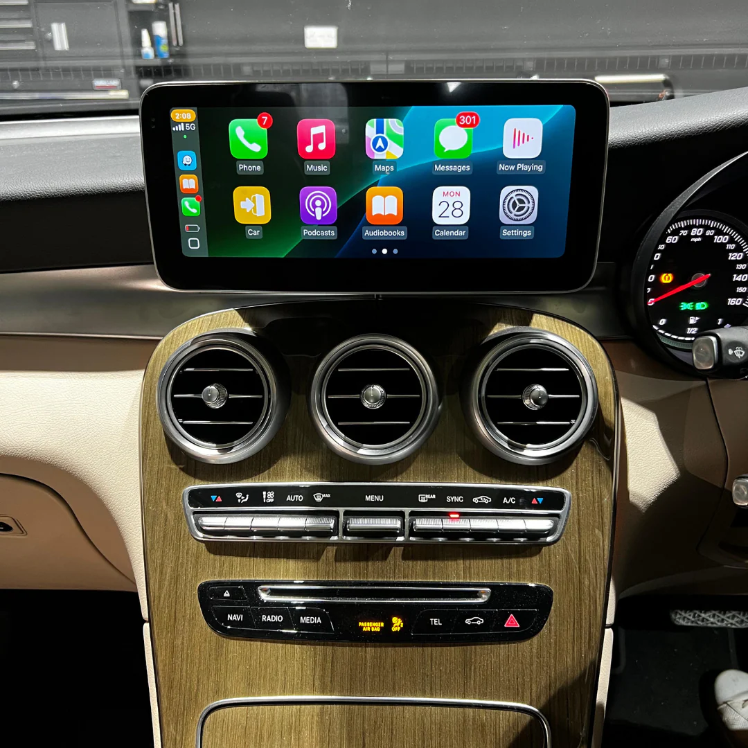 Mercedes-Benz GLC (2016-2022) Apple CarPlay Android Auto 10.25" Touch Screen - Image 4