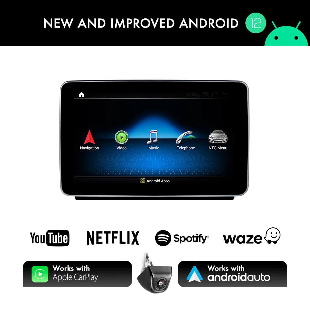 Mercedes-Benz ML Apple Carplay / Android Auto 9" Stereo Upgrade (2012-2015) - Image 5