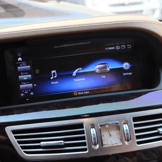Mercedes-Benz S Class W221 (2005-2013) Apple CarPlay Android Auto 10.25" Touch Screen RHD - Image 11
