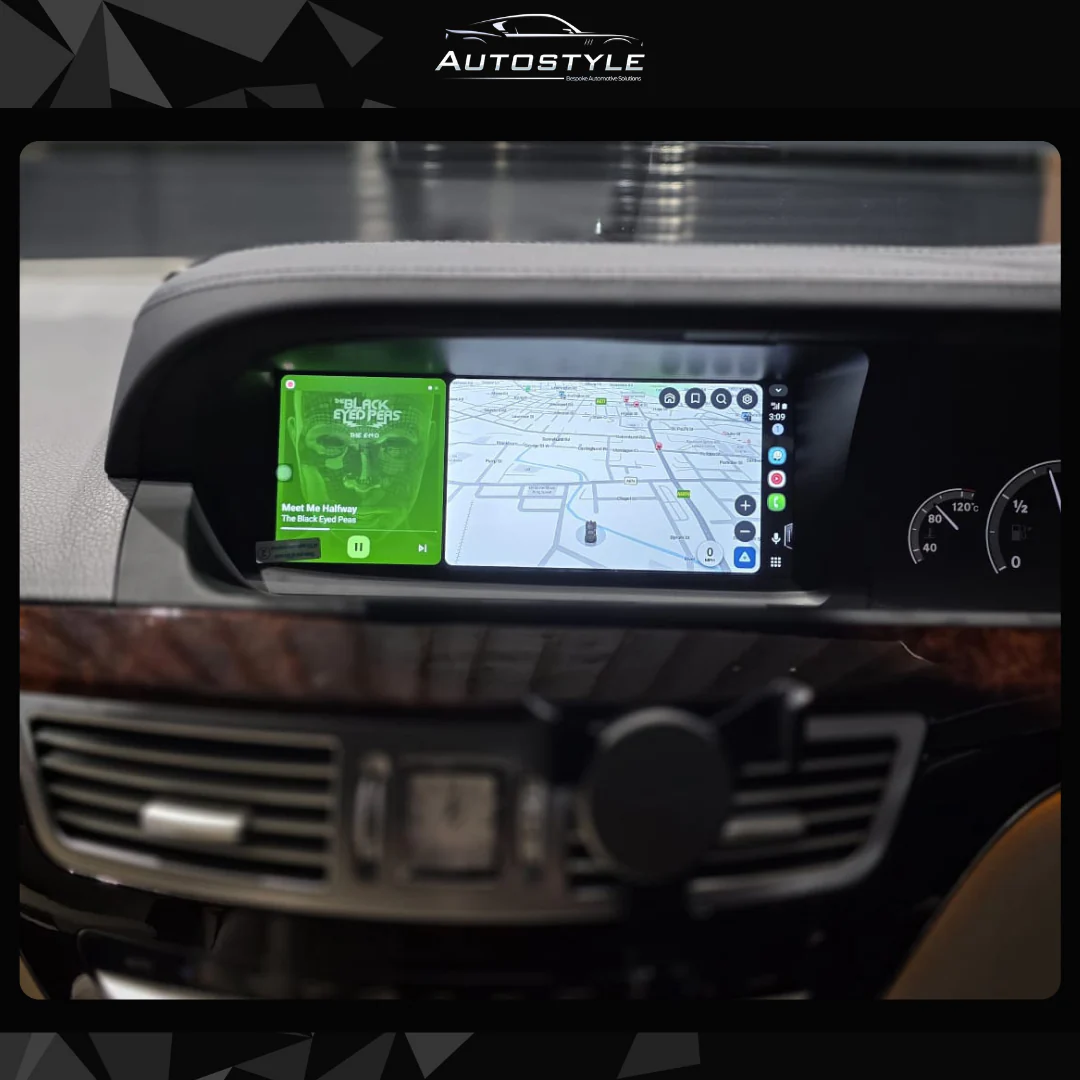 Mercedes-Benz S Class W221 (2005-2013) Apple CarPlay Android Auto 10.25" Touch Screen RHD - Image 5