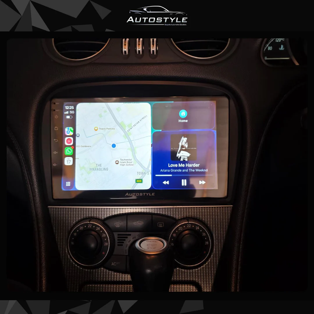 Mercedes-Benz SL Class R230 Apple Carplay / Android Auto 9" Stereo Upgrade - Image 3