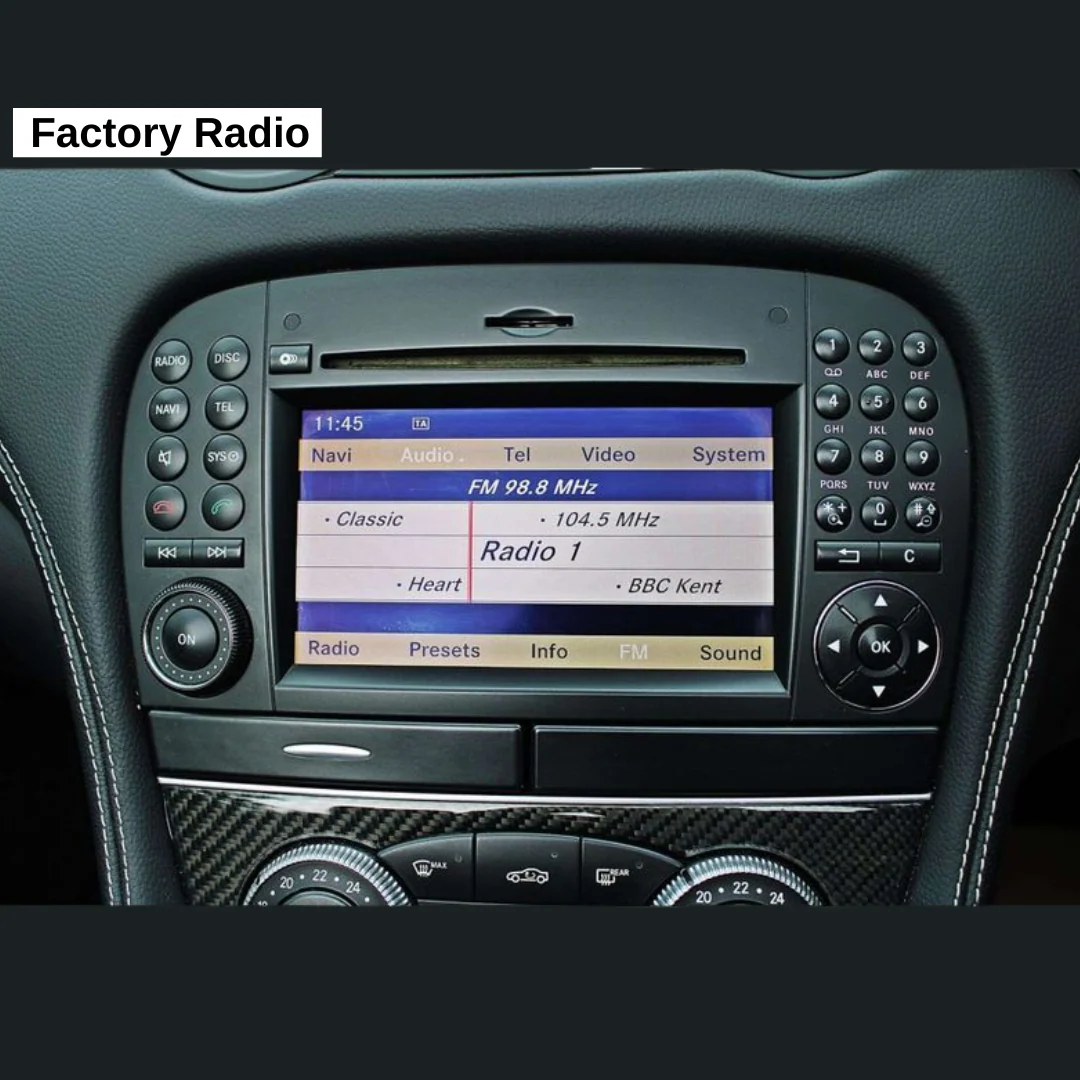 Mercedes-Benz SL Class R230 Apple Carplay / Android Auto 9" Stereo Upgrade - Image 8