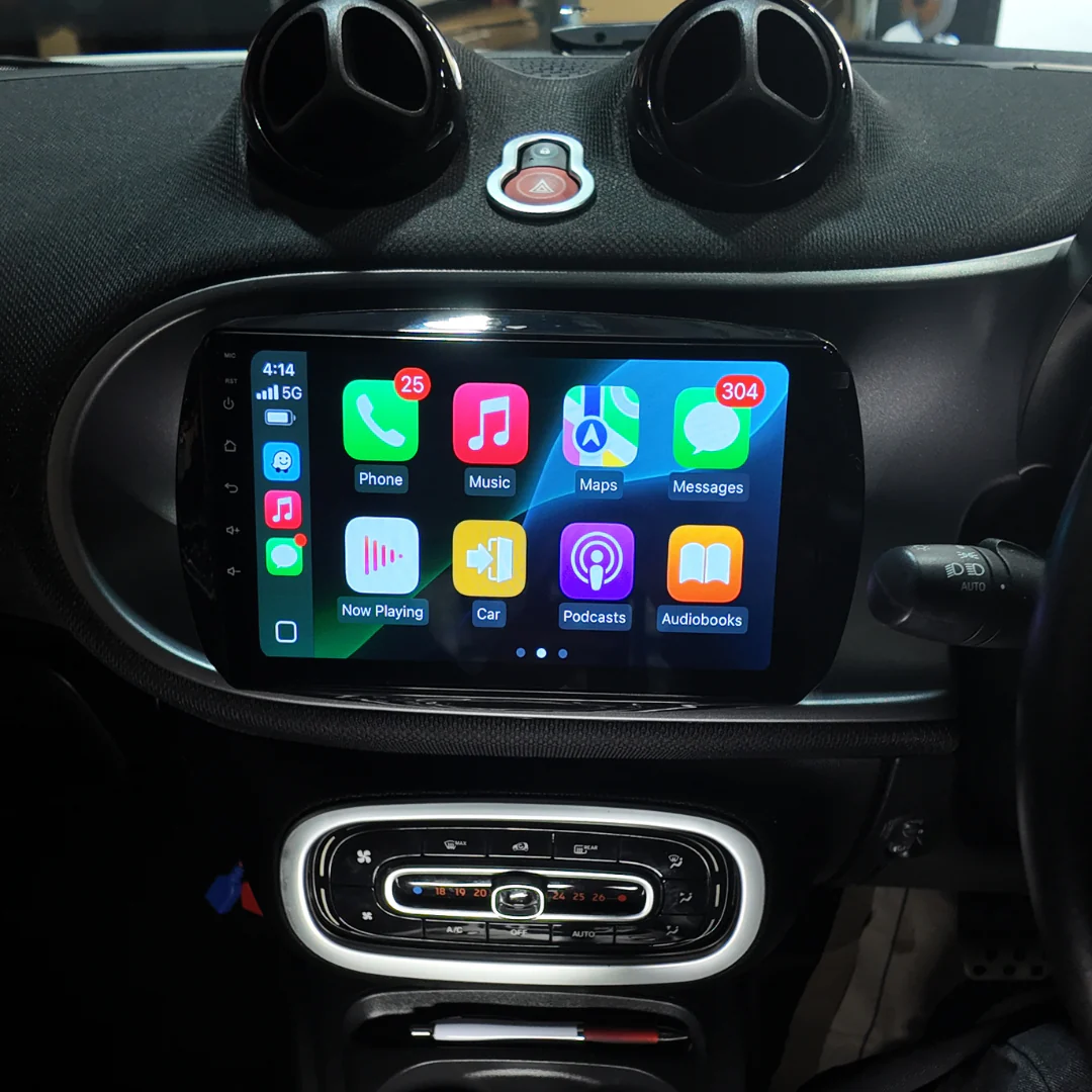 Mercedes-Benz Smart for Two/Four Apple Carplay / Android Auto 9" Stereo Upgrade 2014-2021 - Image 3