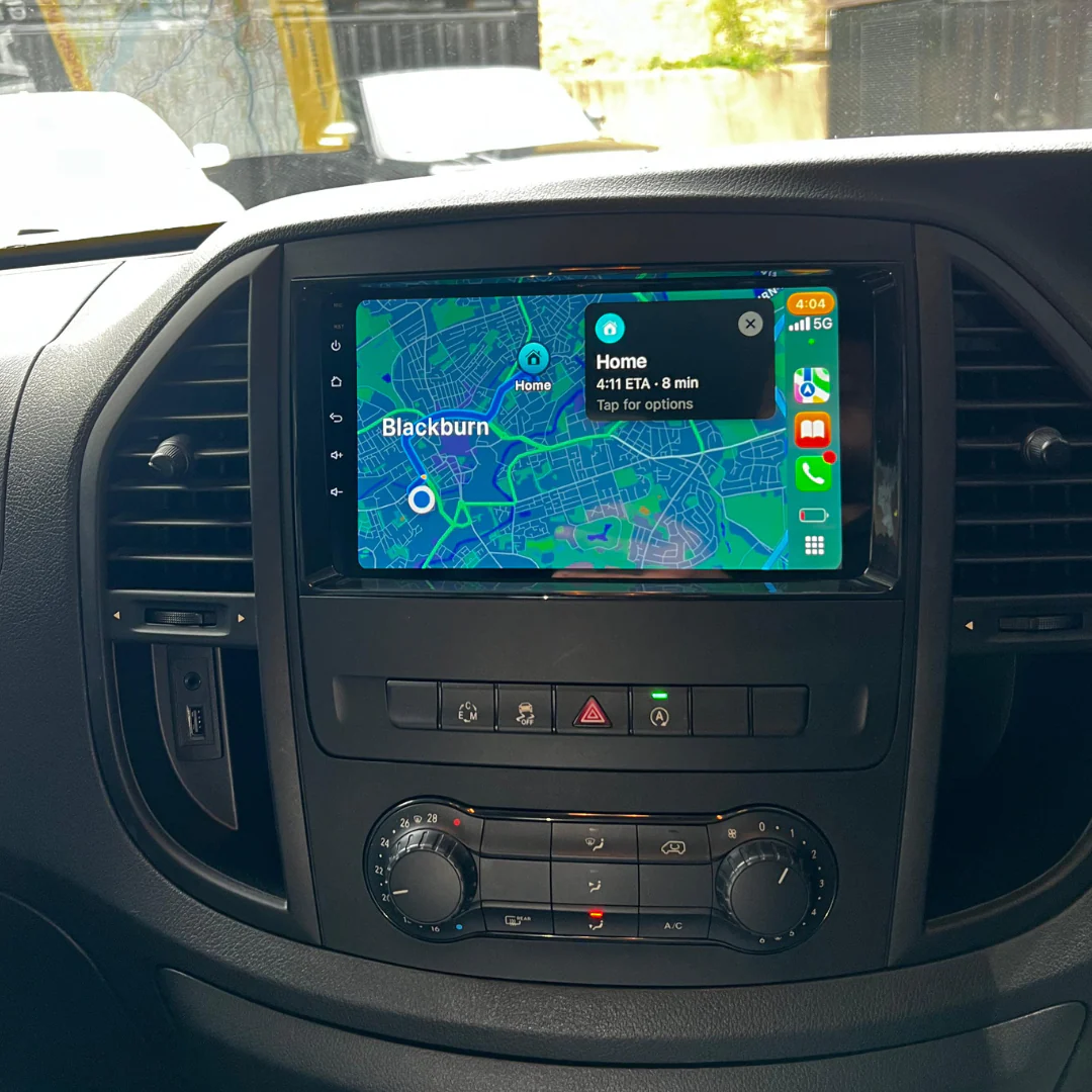 Mercedes-Benz Vito Apple Carplay / Android Auto 9" Stereo Upgrade (2014-23) - Image 7