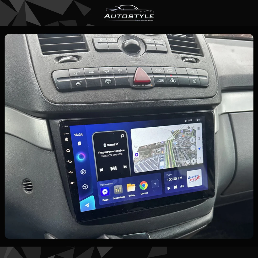 Mercedes-Benz Vito Apple Carplay / Android Auto 10" Stereo Upgrade (2003-2010) - Image 2