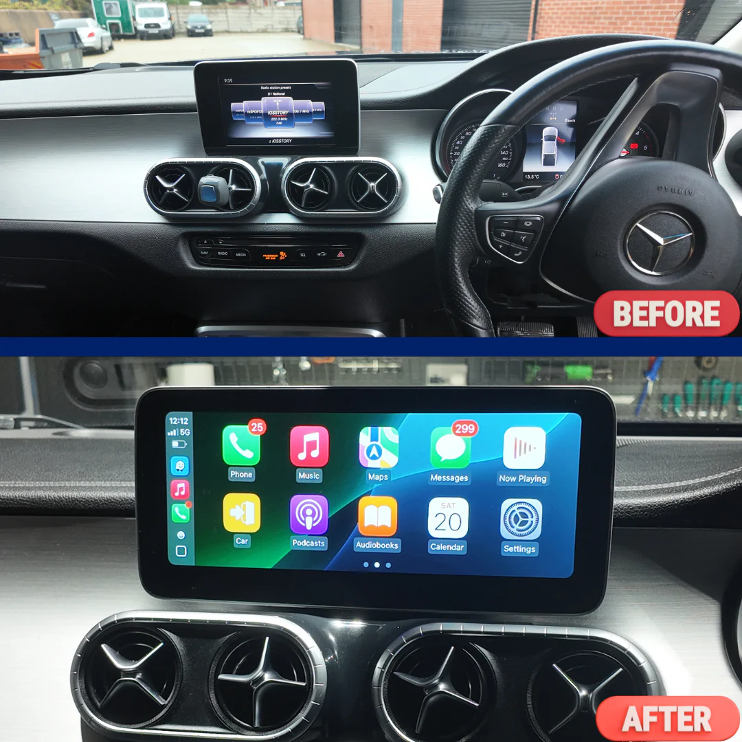 Mercedes-Benz X Class W470 (2015-2021) Apple CarPlay Android Auto 10.25" Touch Screen - Image 8