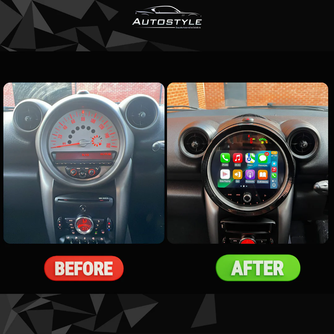 Mini Cooper S F55/F56 NBT Countryman Apple Carplay / Android Auto 9" Stereo Upgrade (2014-2016) - Image 3