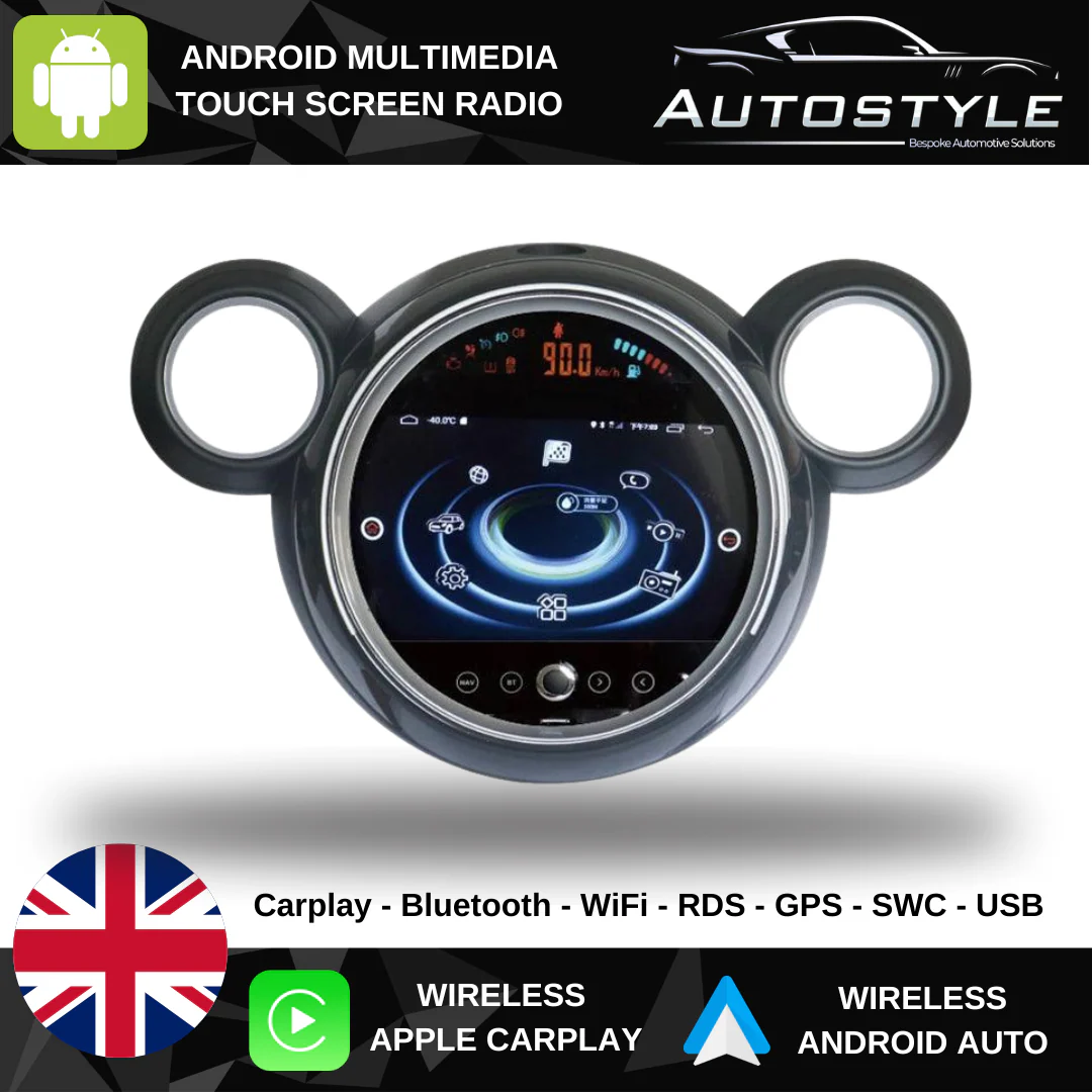 Mini Cooper S F55/F56 NBT Countryman Apple Carplay / Android Auto 9" Stereo Upgrade (2014-2016) - Image 4
