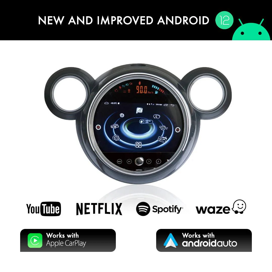 Mini Cooper S F55/F56 NBT Countryman Apple Carplay / Android Auto 9" Stereo Upgrade (2014-2016) - Image 7