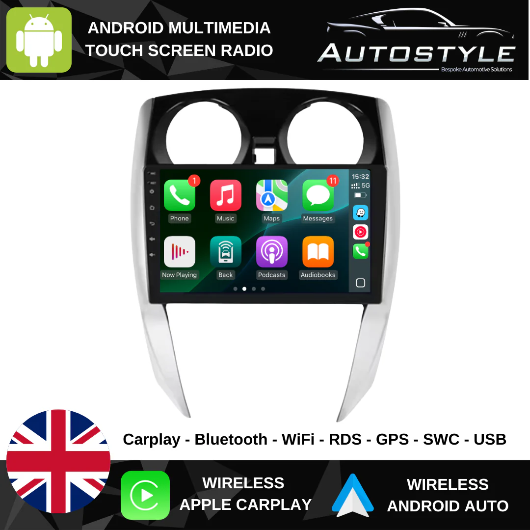 Nissan Note 2 Apple Carplay / Android Auto 10" Stereo Upgrade 2012-2020 - Image 6