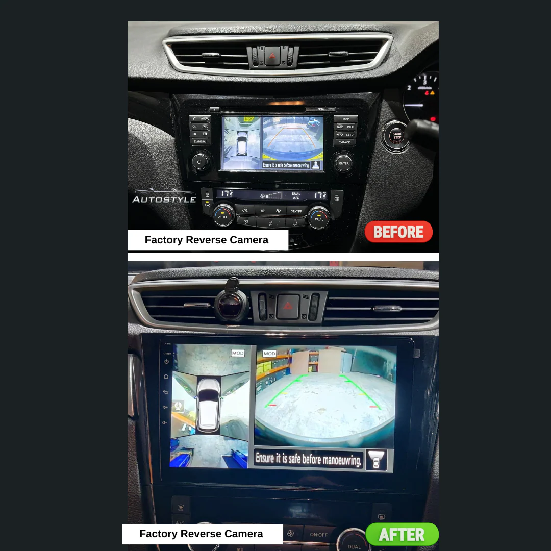 Nissan Qashqai / X-Trail Rogue T32 Apple Carplay / Android Auto 10" Stereo Upgrade (2013-20) - Image 8
